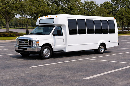 20-passenger minibus available for charter in Tyler, TX