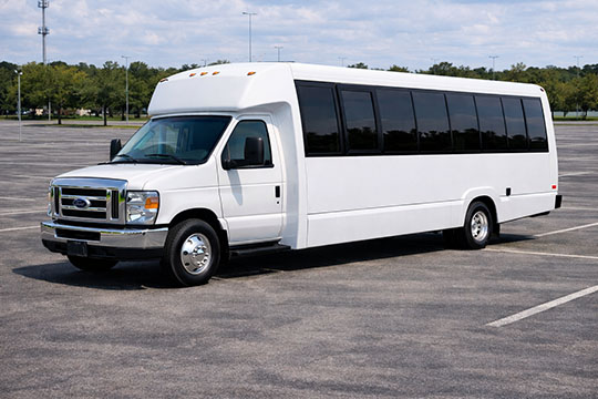 25-passenger minibus available for charter in Tyler, TX